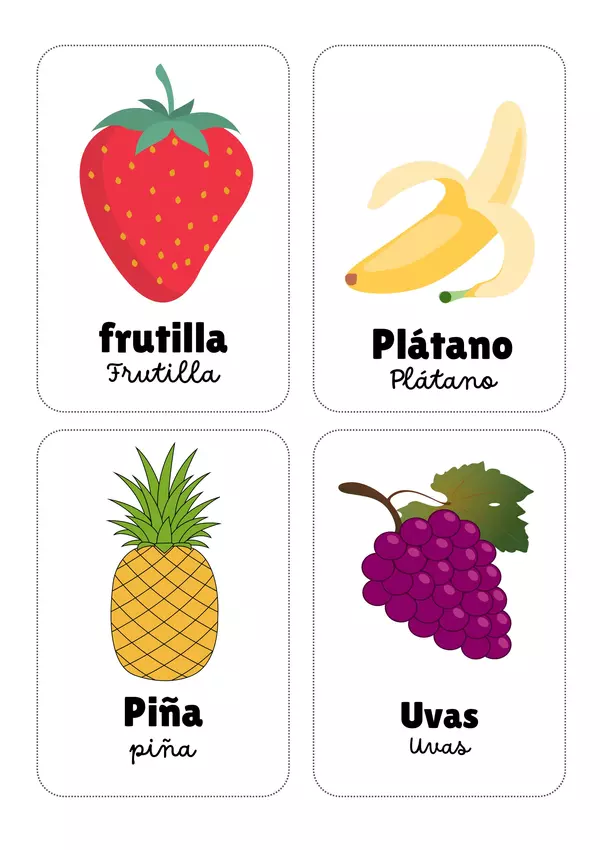 Memorice Frutas y verduras