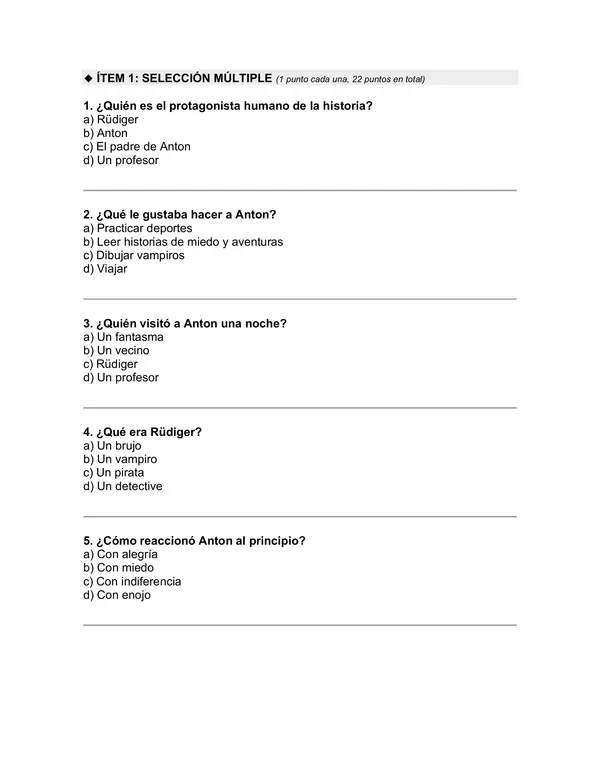 Prueba del libro "El pequeño vampiro" (Angela Sommer-Bodenburg)