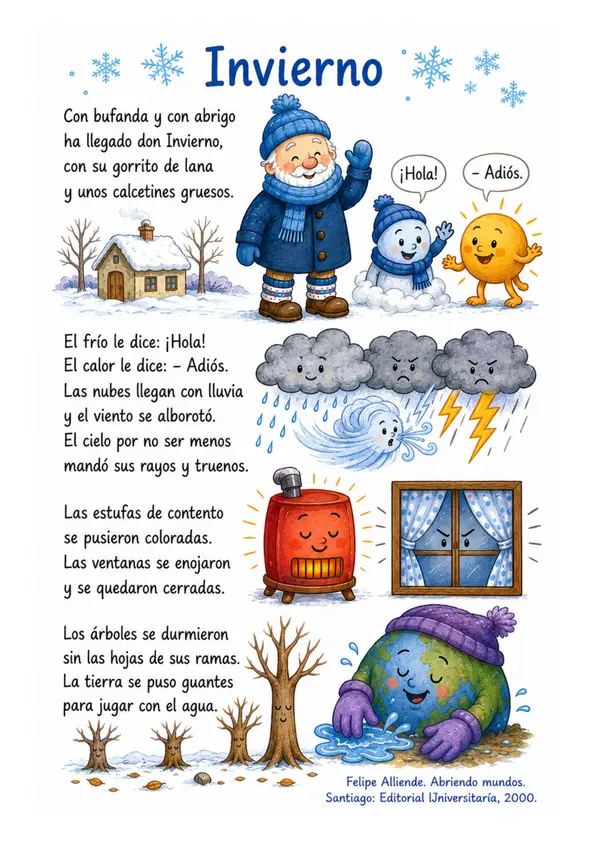 Comprensión Poema "Invierno" 