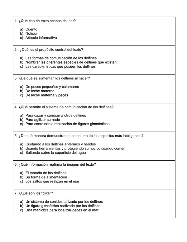 evaluación tercero básico