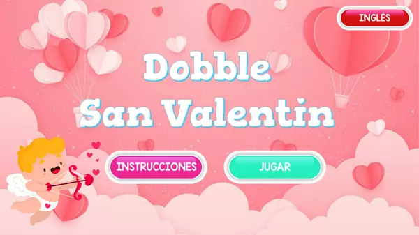 Dobble San Valentín | Juego para emparejar (Español/Inglés)