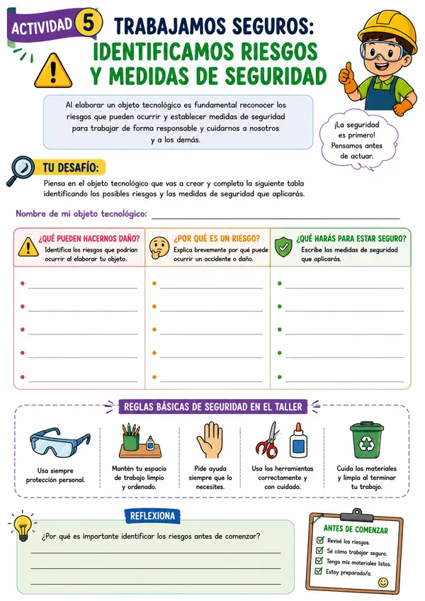 5° - Tecnología "Riesgos y medidas de seguridad"