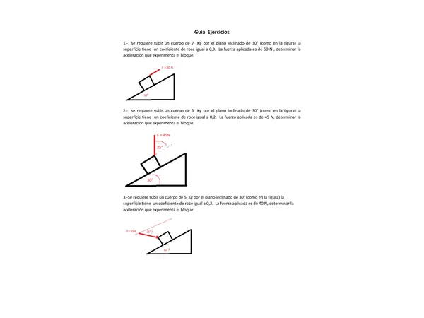Ejercicios leyes de Newton