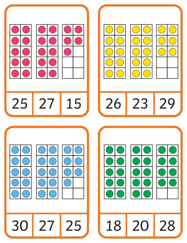 laminas de numeros para conteo