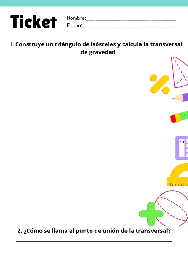 Ticket construir la transversal de gravedad
