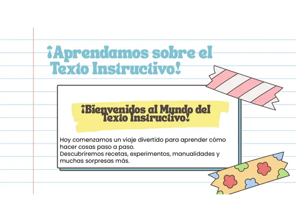 El texto instructivo