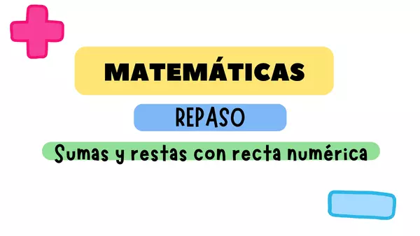 Repaso adición y sustracción con recta numérica