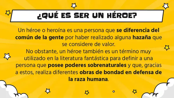 El HÉROE en la literatura 7° Lengua y literatura