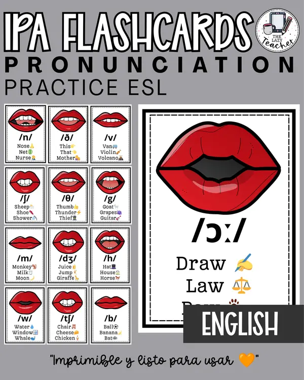 VOWEL AND CONSONANT SOUNDS - FLASHCARDS
