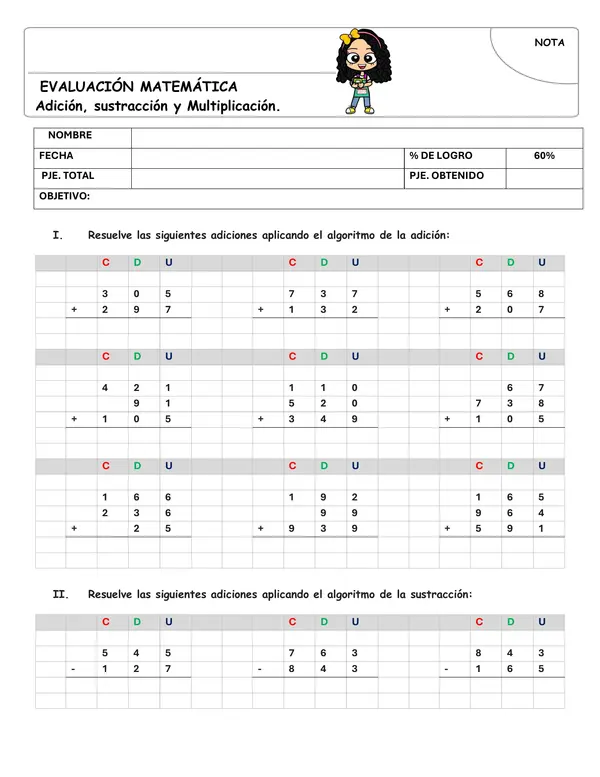 Evaluación Matemática
