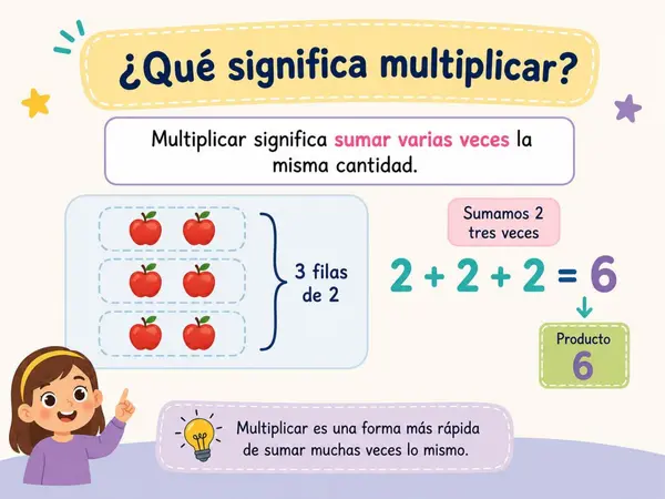 Introducción a la Multiplicación Sumas iteradas y tablas de multiplicar