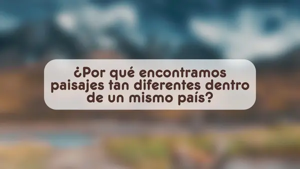 Las Zonas Naturales de Chile