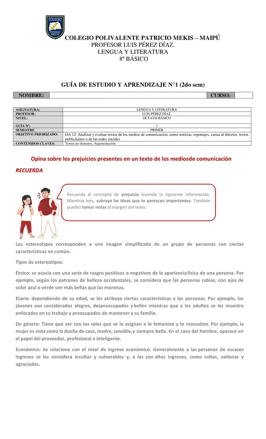 Pack 8 Guías "Textos no Literarios" 7° - 8° Básico