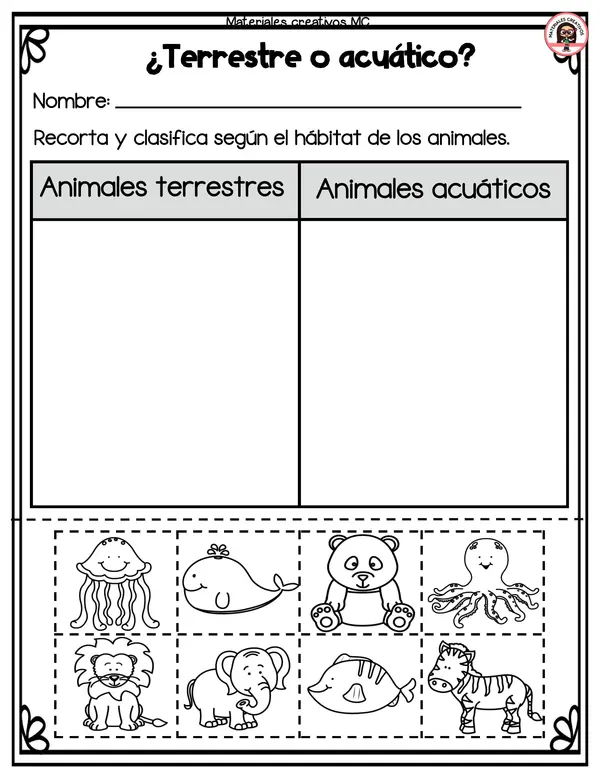 ANIMALES TERRESTRES Y ACUÁTICOS