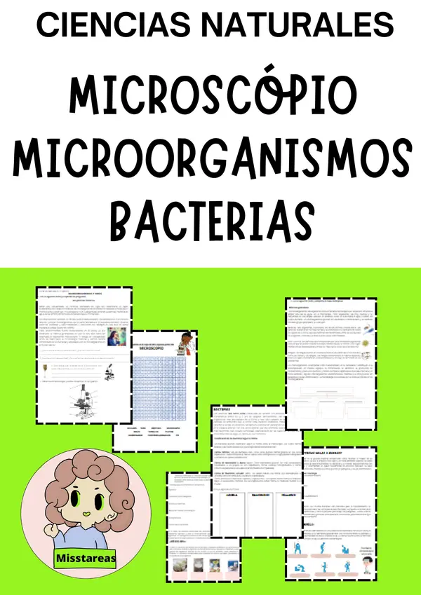 Ficha Ciencias Naturales - Microorganismos y Virus - Bacterias, Hongos y más