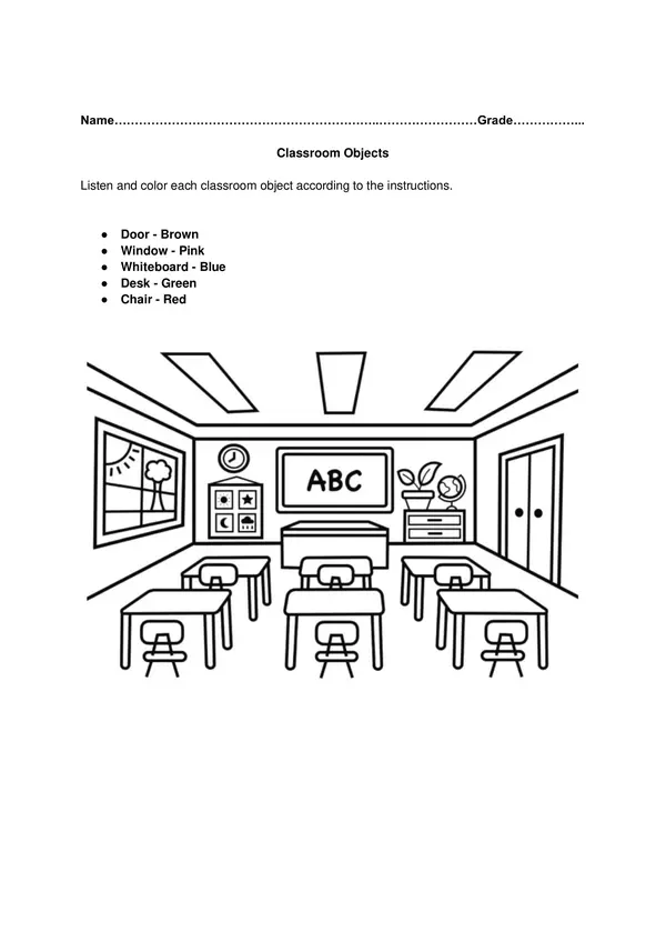 Classroom objects