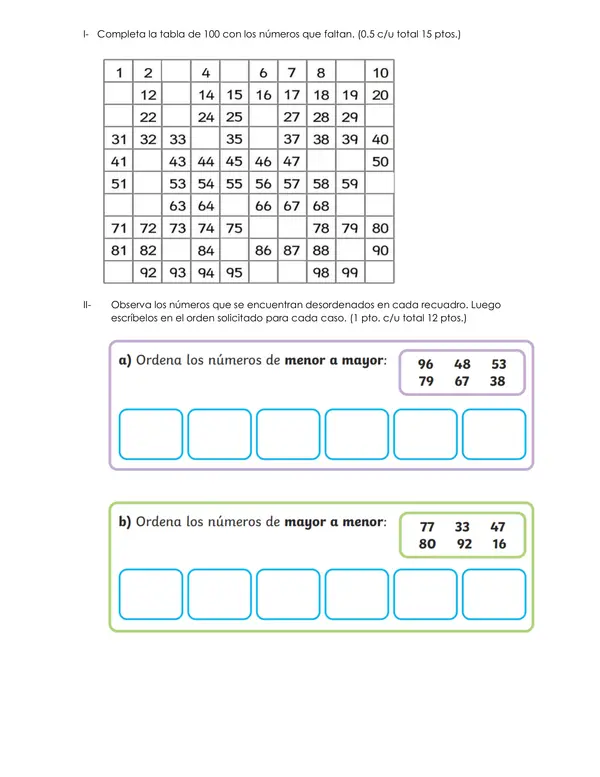 Evaluación matemática