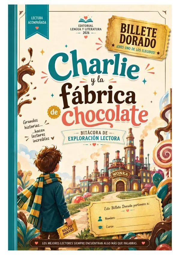 Cuadernillo lectura acompañada - Charlie y la fabrica de Chocolate 
