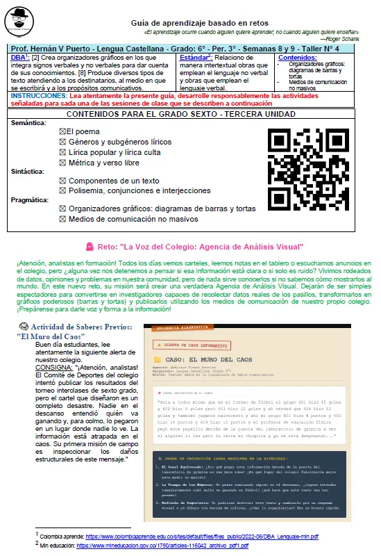 06M3SEM8-9, organizadores gráficos y medios de comunicación