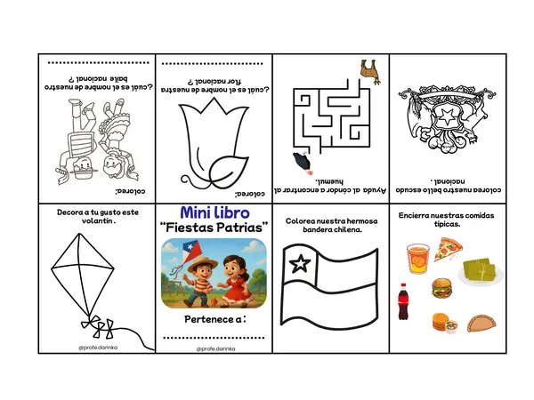 Mini libro fiestas patrias 