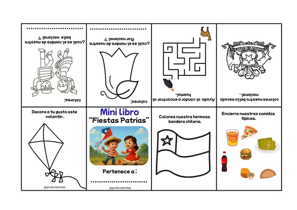 Mini libro fiestas patrias 