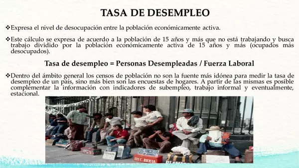 PRESENTACION DESEMPLEO Y FUERZA DE TRABAJO, CUARTO MEDIO, ED. CIUDADANA UNIDA 4