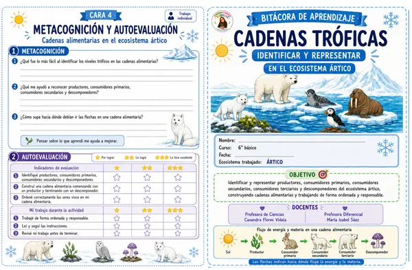 Bitácora de aprendizaje: cadenas tróficas del ecosistema ártico