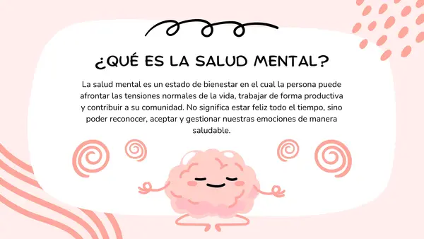 Salud Mental y Bienestar emocional