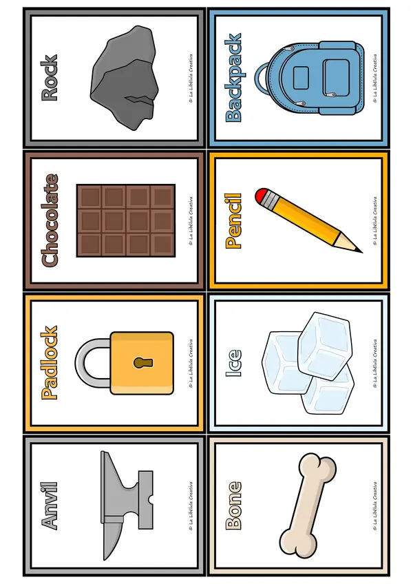 State of matter game flash cards color BW solid liquid gas