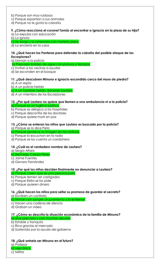 Prueba Lectura - La guerra de los duraznos