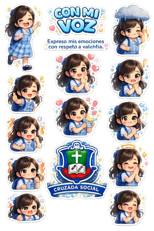 AFICHE DE LAS EMOCIONES CON STICKER