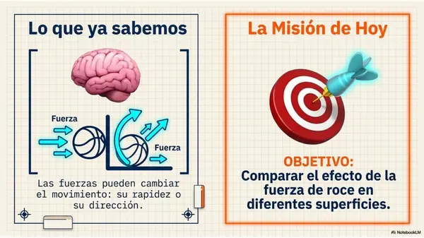 Clase 6: Fuerza de Roce | Diapositivas Ciencias 4° Básico