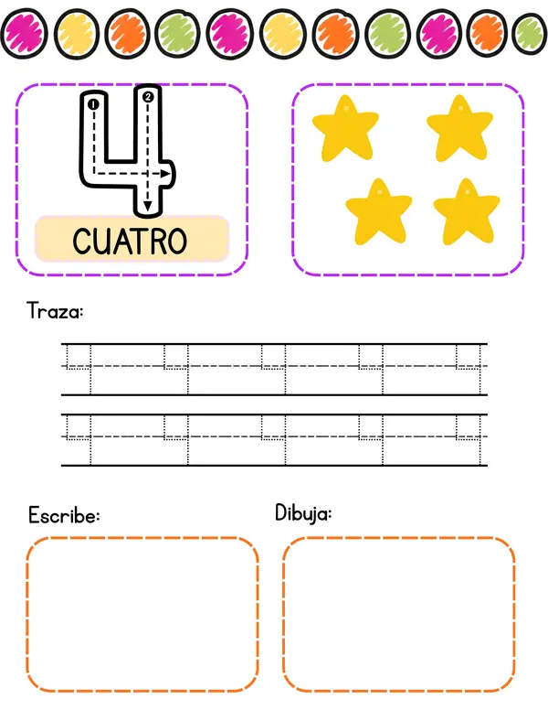 NÚMERO DEL 1 AL 2O TRAZOS