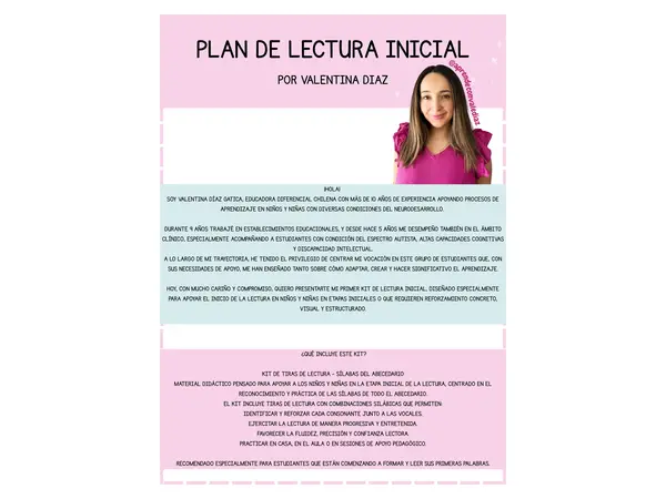 Tiras de lectura Abecedario completo