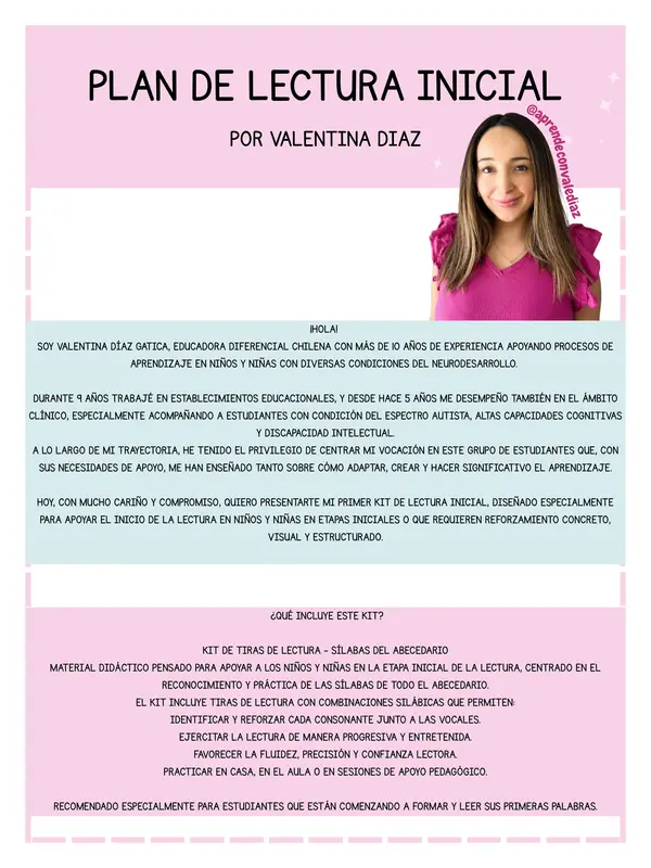 Tiras de lectura Abecedario completo