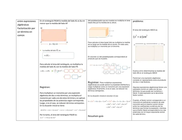 Planificación Clase a Clase: Agosto | Matemática 8° Básico