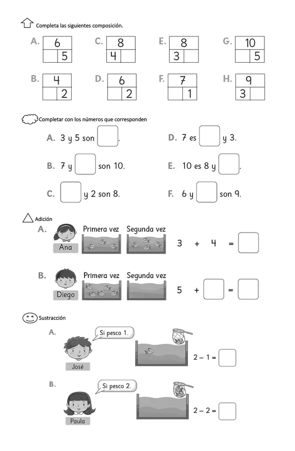 Guía de repaso Matemática - 1° básicos