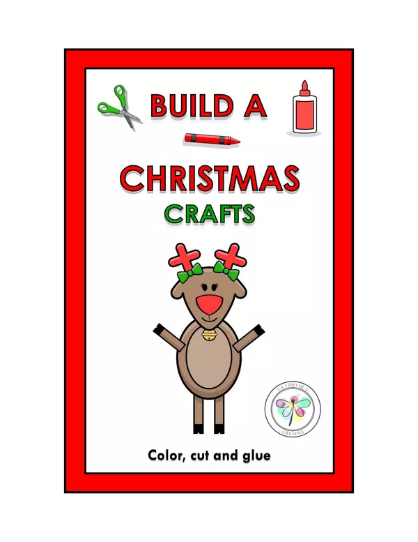 Build a Christmas Reindeer Girl Craft Construye rena Navidad
