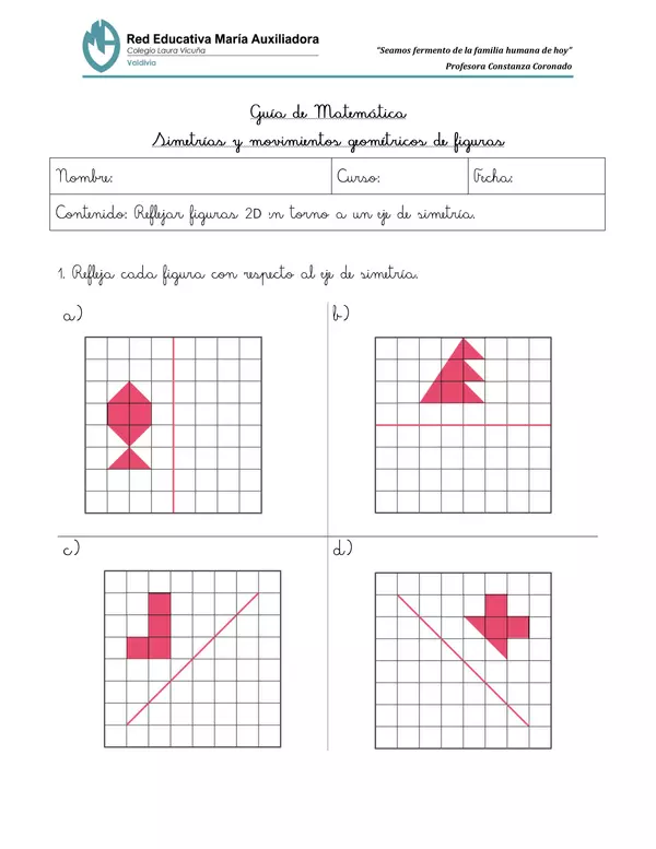 Simetría y movimientos geométricos de figuras (2)