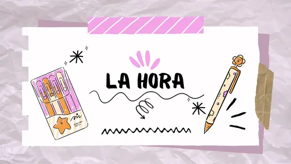 HORA EXACTA Y HORA Y MEDIA