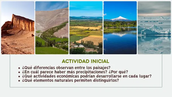 Las Zonas Naturales de Chile