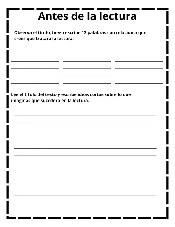 Cuadernillo: Comprensión lectora