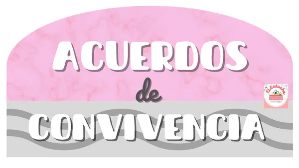 "Nuestro Acuerdo de Convivencia en la Sala de Clases" tiene forma de lápiz