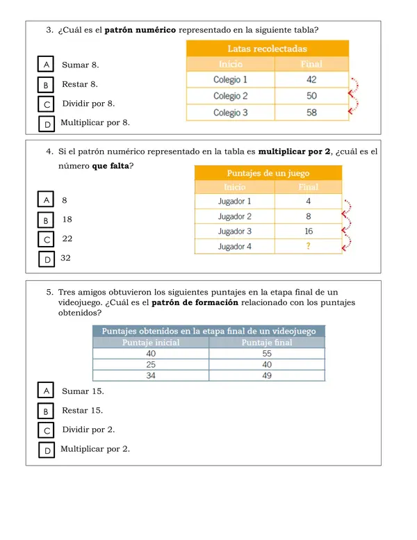 Prueba de matemática