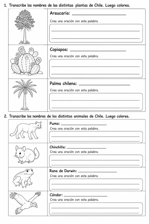 Flora y fauna de chile