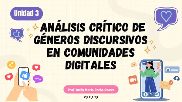 Unidad 3 Comunidades Digitales