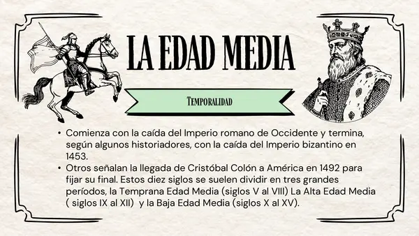 Unidad 3 "Edad Media"  Clase 1 