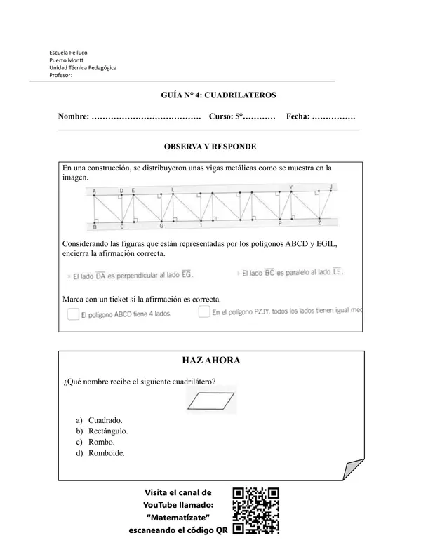 Geometría: Cuadriláteros