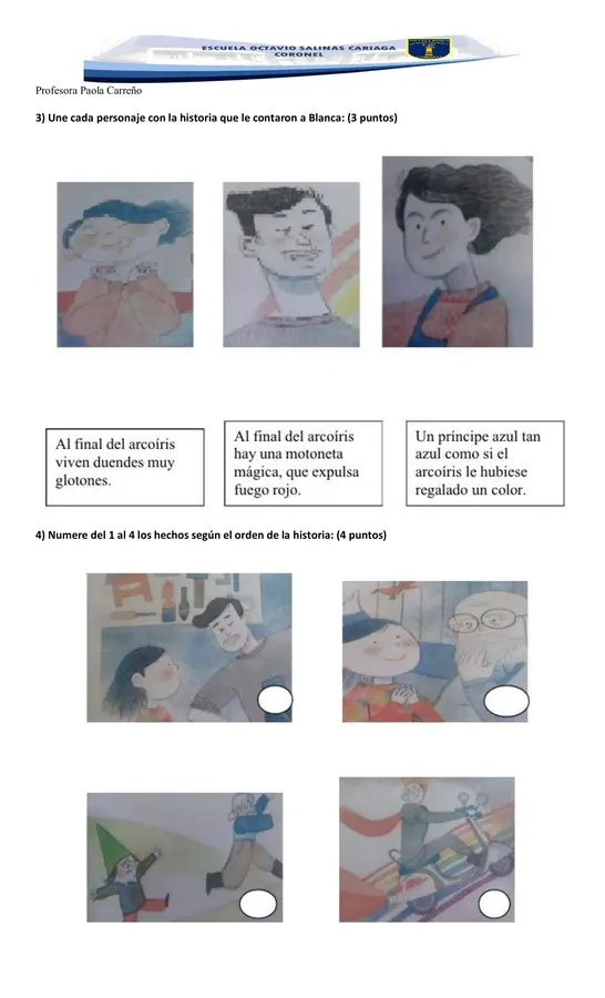 Evaluación Plan Lector: Al final del arcoíris