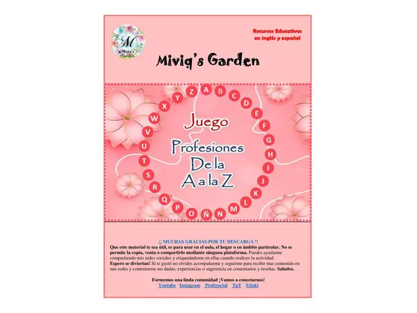 Pasapalabras Profesiones Mujeres de la A a la Z (PDF)